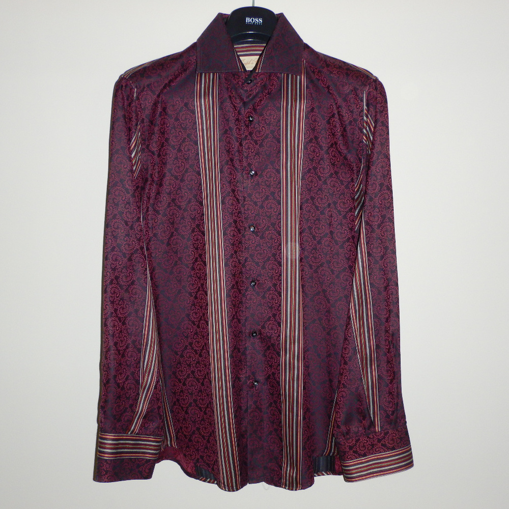 Great Purple Paisley with Strips by Joseph Cloak